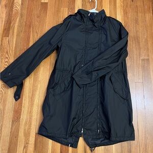 Pringle Black Men's Rain Parka with Hood